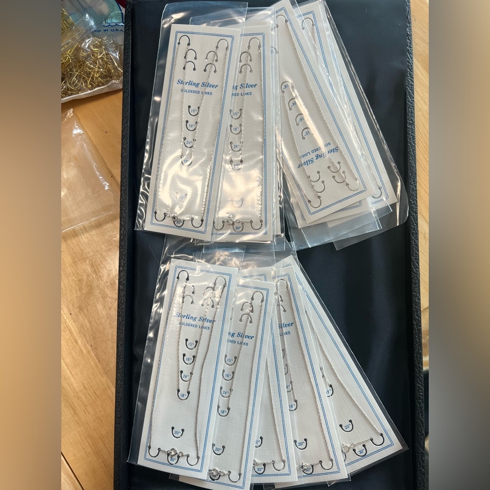 Sterling Silver Triple Rope Chain Necklaces